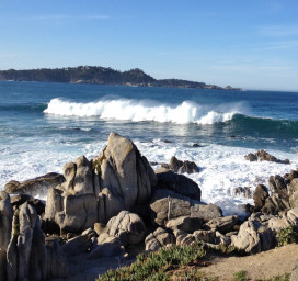 Looking from Carmel Point out to Point Lobos